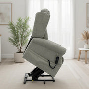 Fairmont Beige Fabric Rise Recliner Armchair