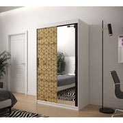 Farah 120cm Sliding Door Wardrobe White 