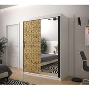 Farah 150cm Sliding Door Wardrobe White 