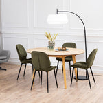 Femke Dining Chair in Olive Green Set of 4 