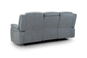 Florida Electric Recliner Sofa - Grey 3 Seater 