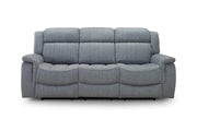 Florida Electric Recliner Sofa - Grey 3 Seater 