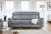 Florida Electric Recliner Sofa - Grey 3 Seater 