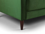 Fuji Sofa - Plush Green 3 Seater 
