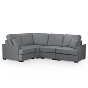 Funk Grey Fabric Corner Sofa - RHF