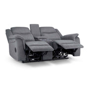 Galaxy Tech Grey Fabric 2 Seater Sofa