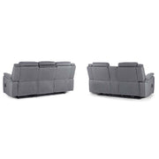 Galaxy Tech Grey Fabric 3+2 Seater Sofa Set