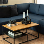 Gila Coffee Table with Open Shelf in Oak 