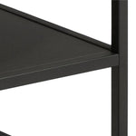 Gila Square Coffee Table with Open Shelf in Oak & Black 