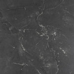 Goldington Round Coffee Table with Black Marble Melamine Top & Black Legs 