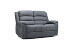 Grayson Manual Recliner Sofa - Grey 2 Seater 