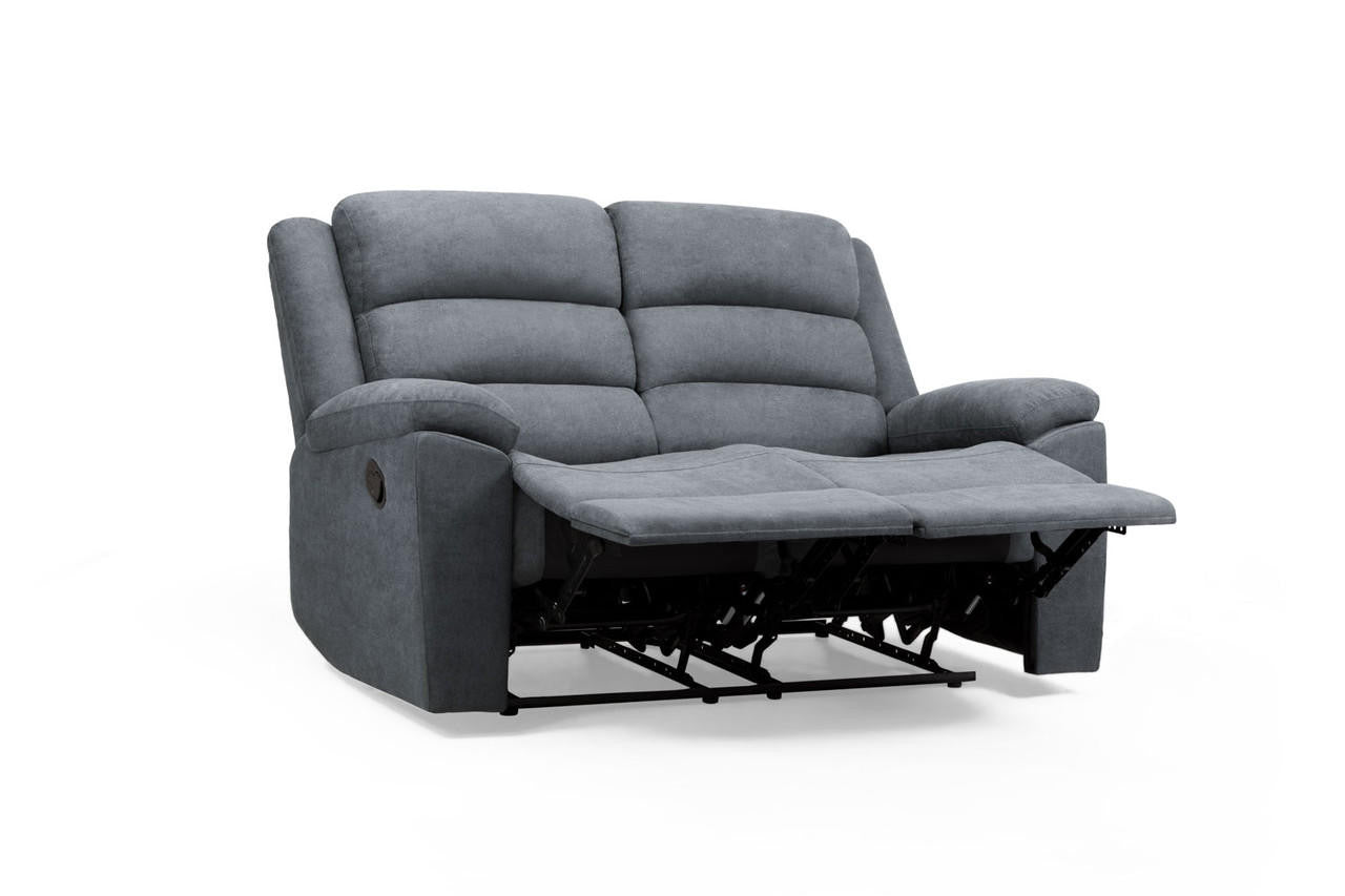 Grayson Manual Recliner Sofa Grey Seater 150 CM – Furniture