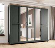 Evora 21 - 5 Door Wardrobe 246cm