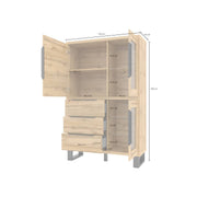 Halle 12 Tall Display Cabinet 120cm