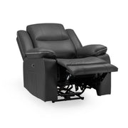 Harald Black Faux Leather Electric Recliner Armchair