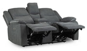 Harald Graphite Fabric 2 Seater Electric Recliner Sofa
