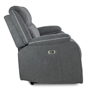 Harald Graphite Fabric 2 Seater Electric Recliner Sofa