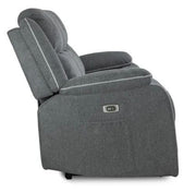 Harald Graphite Fabric 3+2 Seater Electric Recliner Sofa Set