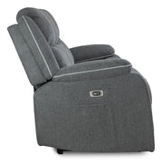 Harald Graphite Fabric 3 Seater Electric Recliner Sofa