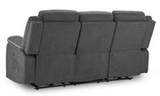 Harald Graphite Fabric 3 Seater Electric Recliner Sofa