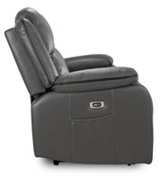 Harald Grey Faux Leather 3+2 Seater Electric Recliner Sofa Set