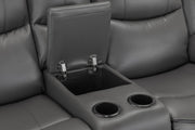 Harald Grey Faux Leather 3+2 Seater Electric Recliner Sofa Set