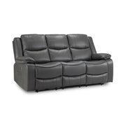 Colorado Electric Recliner Sofa | Leather Grey 3 Seater | 192 CM