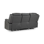 Colorado Electric Recliner Sofa | Leather Grey 3 Seater | 192 CM