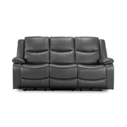 Colorado Electric Recliner Sofa | Leather Grey 3 Seater | 192 CM