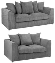 Harley Jumbo Grey 3+2 Seater Sofa Set