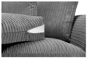 Harley Jumbo Grey 3 Seater Sofa