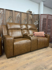 Barcelona Genuine Leather Sofa | Electric Recliner | Brown 1 Seater / Armchair | 100 CM