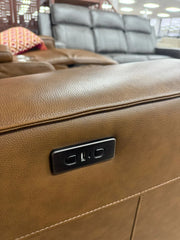 Barcelona Genuine Leather Sofa | Electric Recliner | Brown 1 Seater / Armchair | 100 CM