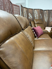 Barcelona Genuine Leather Sofa | Electric Recliner | Brown 1 Seater / Armchair | 100 CM