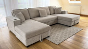Camden Sofa Bed - Beige U Shape Corner - 312 x 166 x 166 CM