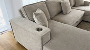 Camden Sofa Bed - Beige U Shape Corner - 312 x 166 x 166 CM