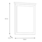 Illopa Mirror in Oak Nelson/Snowy Oak 