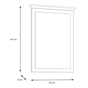 Illopa Mirror in Oak Nelson/Snowy Oak 