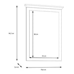 Illopa Mirror in Oak Nelson/Snowy Oak 