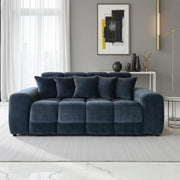 Tokyo Black Fabric 3 Seater Sofa