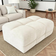 Tokyo Natural Fabric Footstool
