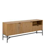 Jaipur Sideboard with  2 Doors and 1 Drawer in Black 