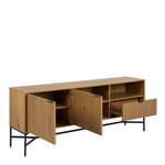Jaipur Sideboard with  2 Doors and 1 Drawer in Black 