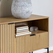 Jaipur Sideboard with  2 Doors and 1 Drawer in Black 