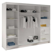 Jenny III 200cm Sliding Door Wardrobe White 