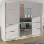 Jenny VI 200cm Sliding Door Wardrobe White 