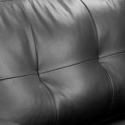 Jerry Black Faux Leather Armchair