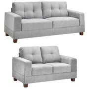 Jerry Grey 3+2 Seater Fabric Sofa Set