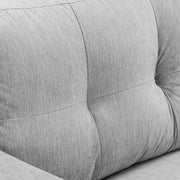 Jerry Grey 3 Seater Fabric Sofa