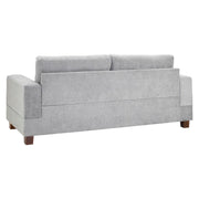 Jerry Grey 3 Seater Fabric Sofa